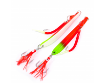 Пилькер Bottom Strike BiColor Pilk 500гр (Fl.Red-Fl.Chart/Glow)